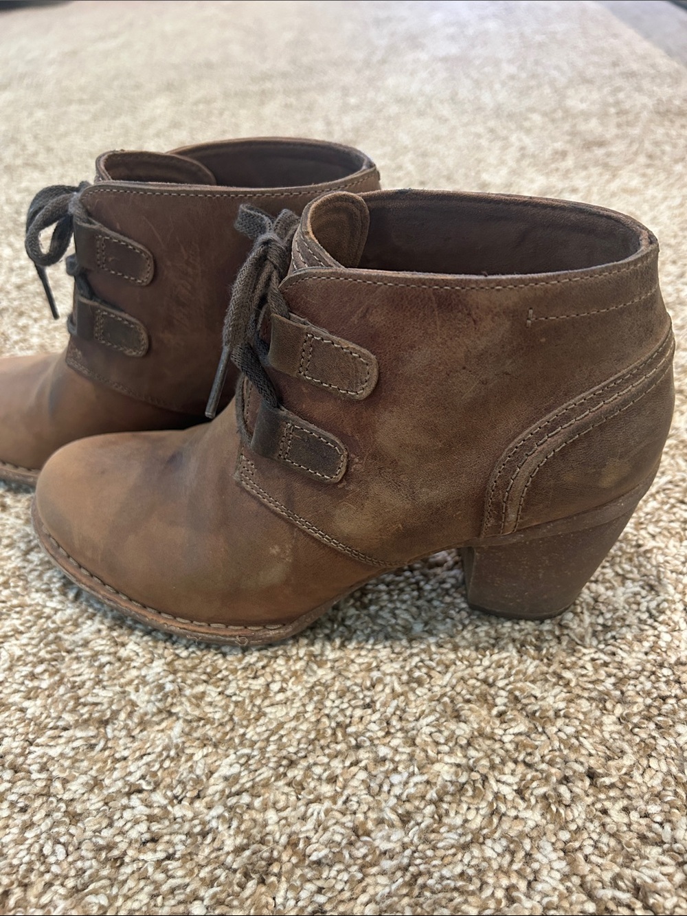 Clark’s Carleta Boots, Women's Brown Suede Lace-Up Ankle Boots